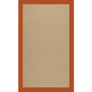 Creative Concepts-Sisal Canvas Rust Rectangle Rug