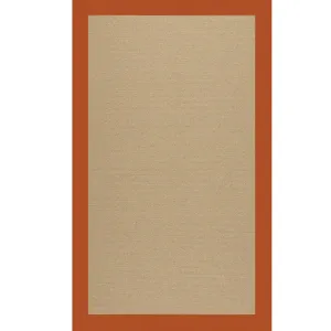 Creative Concepts-Sisal Canvas Rust Rectangle Rug - 7\'9\" x 7\'9\"