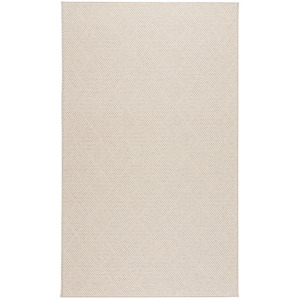 White Wicker-BD White Wicker-Bound Rectangle Rug
