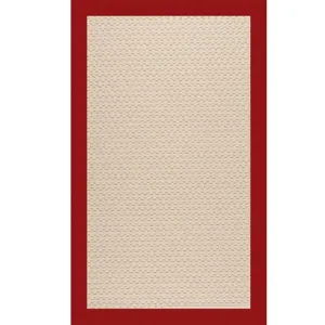 Creative Concepts-Sugar Mtn. Creative Concepts-Sugar Mtn. Canvas Jockey Red Rectangle Rug - 5\' x 8\