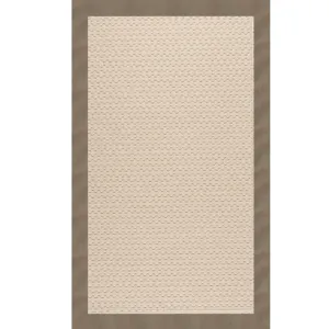 Creative Concepts-Sugar Mtn. Creative Concepts-Sugar Mtn. Canvas Taupe Rectangle Rug - 5\' x 8\'