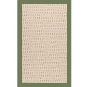 Creative Concepts-Beach Sisal Canvas Citron Rectangle Rug - 4\' x 6\'