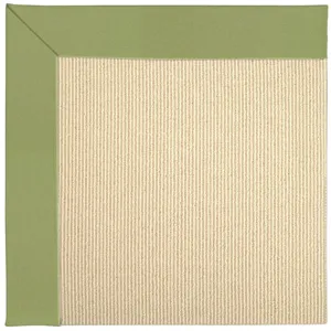 Creative Concepts-Beach Sisal Canvas Citron Rectangle Rug - 4\' x 6\'