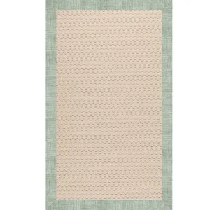 Creative Concepts-Beach Sisal Rave Spearmint Rectangle Rug - 1\'6\" x 1\'6\"