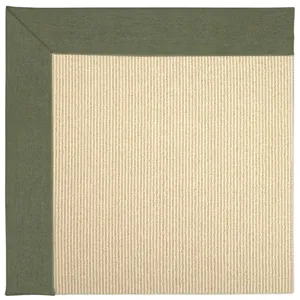 Creative Concepts-Beach Sisal Canvas Fern Octagon Rug