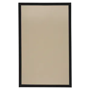 Creative Concepts-Beach Sisal Canvas Black Rectangle Rug - 2\' x 3\'