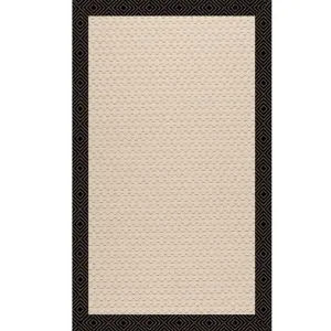 Creative Concepts-Beach Sisal Fortune Lava Rectangle Rug - 5\' x 8\'