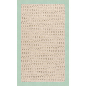 Creative Concepts-Beach Sisal Canvas Spa Blue Rectangle Rug