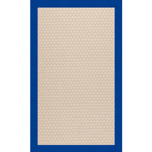 Creative Concepts-Beach Sisal Canvas Pacific Blue Rectangle Rug