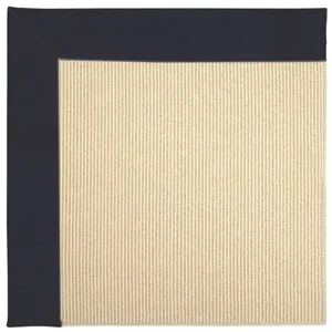 Creative Concepts-Beach Sisal Canvas Navy Rectangle Rug - 7\'9\" x 7\'9\"