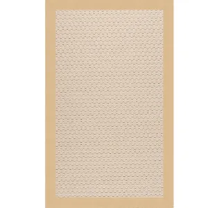 Creative Concepts-Beach Sisal Canvas Antique Beige Rectangle Rug - 7\'9\" x 7\'9\"