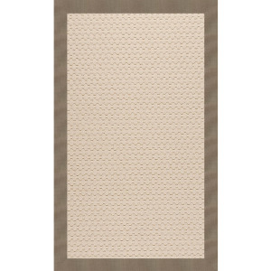 Creative Concepts-Beach Sisal Canvas Taupe Rectangle Rug