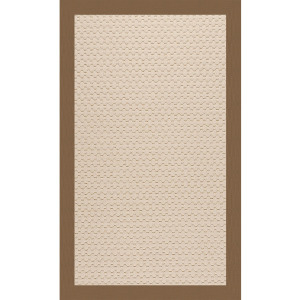 Creative Concepts-Beach Sisal Canvas Cocoa Rectangle Rug
