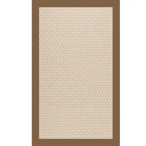 Creative Concepts-Beach Sisal Canvas Cocoa Rectangle Rug - 7\'9\" x 10\'9\"