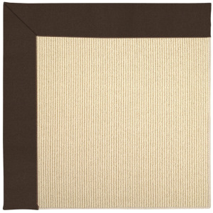 Creative Concepts-Beach Sisal Canvas Bay Brown Runner Rug