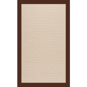 Creative Concepts-Beach Sisal Canvas Bay Brown Rectangle Rug