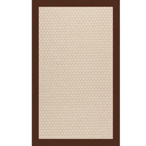 Creative Concepts-Beach Sisal Canvas Bay Brown Rectangle Rug - 7\'9\" x 10\'9\"