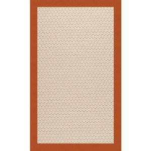 Creative Concepts-Beach Sisal Canvas Rust Rectangle Rug - 8' x 10'