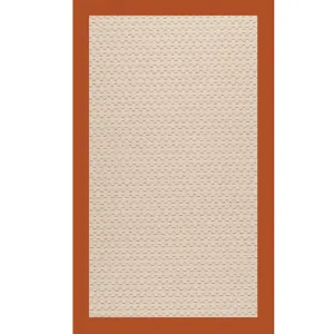 Creative Concepts-Beach Sisal Canvas Rust Rectangle Rug - 12\' x 15\'