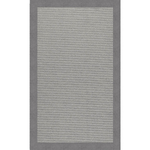 Creative Concepts-Plat Sisal Canvas Slate Rectangle Rug - 1'6