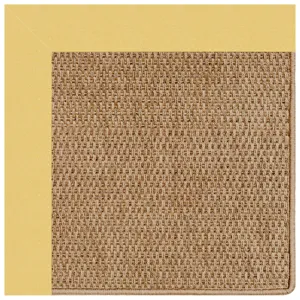 Islamorada-Basketweave Canvas Canary Octagon Rug