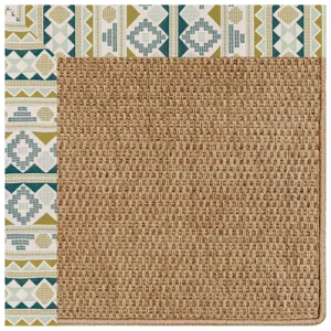 Islamorada-Basketweave Inca Lime Octagon Rug