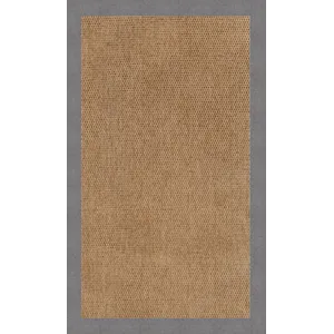 Islamorada-Basketweave Canvas Slate Runner Rug - 2\'6\" x 10\'6\"