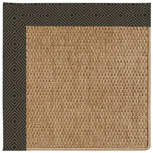 Islamorada-Basketweave Fortuna Lava Rectangle Rug - 7\'9\" x 7\'9\"