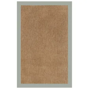 Islamorada-Basketweave Canvas Spa Blue Rectangle Rug - 8\' x 10\'