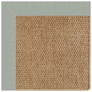 Islamorada-Basketweave Canvas Spa Blue Rectangle Rug - 8\' x 10\'