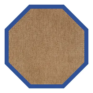 Islamorada-Basketweave Canvas Pacific Blue Octagon Rug