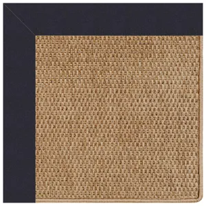 Islamorada-Basketweave Canvas Navy Rectangle Rug - 4\' x 4\'