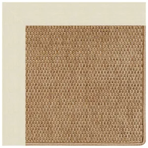 Islamorada-Basketweave Canvas Sand Rectangle Rug - 5\' x 8\'