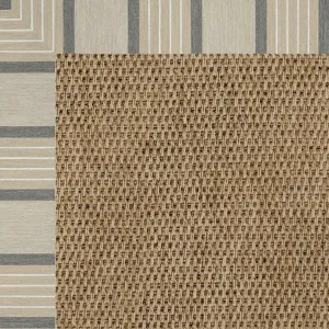 Islamorada-Basketweave Cove Pebble Octagon Rug