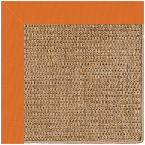 Islamorada-Basketweave Canvas Tangerine Octagon Rug