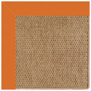 Islamorada-Basketweave Canvas Tangerine Rectangle Rug - 12\' x 12\'