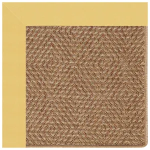 Islamorada-Diamond Canvas Canary Octagon Rug