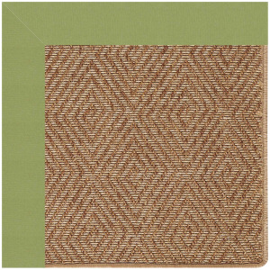 Islamorada-Diamond Canvas Citron Octagon Rug