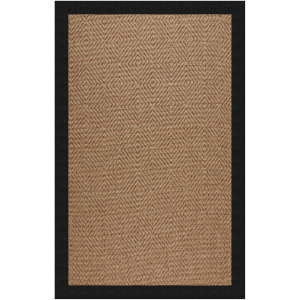 Islamorada-Diamond Classic Black Rectangle Rug