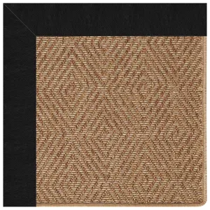 Islamorada-Diamond Classic Black Rectangle Rug - 2\' x 3\'