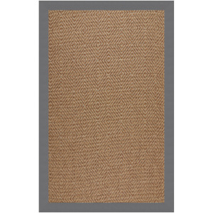 Islamorada-Diamond Canvas Charcoal Rectangle Rug