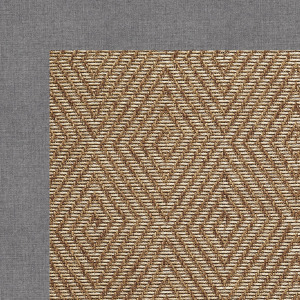 Islamorada-Diamond Canvas Slate Octagon Rug