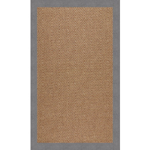 Islamorada-Diamond Canvas Slate Rectangle Rug
