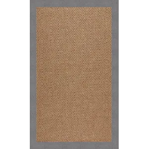 Islamorada-Diamond Canvas Slate Rectangle Rug - 2\' x 3\'