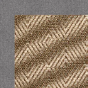 Islamorada-Diamond Canvas Slate Rectangle Rug - 2\' x 3\'
