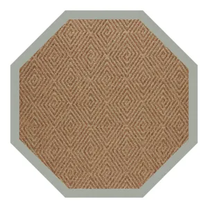 Islamorada-Diamond Canvas Spa Blue Octagon Rug