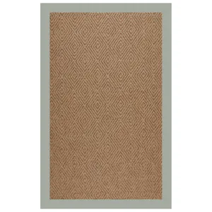 Islamorada-Diamond Canvas Spa Blue Rectangle Rug - 7\'9\" x 10\'9\"