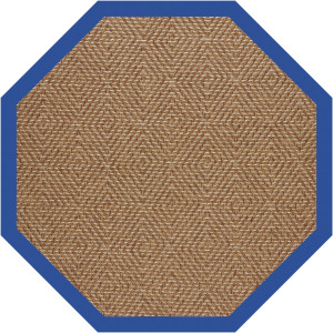 Islamorada-Diamond Canvas Pacific Blue Octagon Rug