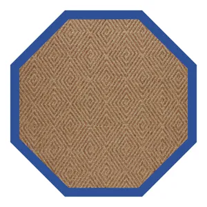 Islamorada-Diamond Canvas Pacific Blue Octagon Rug