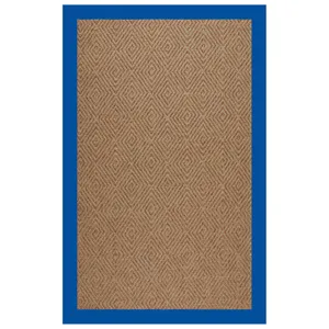 Islamorada-Diamond Canvas Pacific Blue Rectangle Rug - 7\' x 9\'